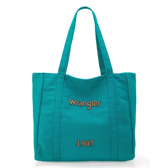Wrangler Denim Tote Bag Retro Jean Hobo Bag Casual Shoulder Purses Work xD - Picture 1 of 6